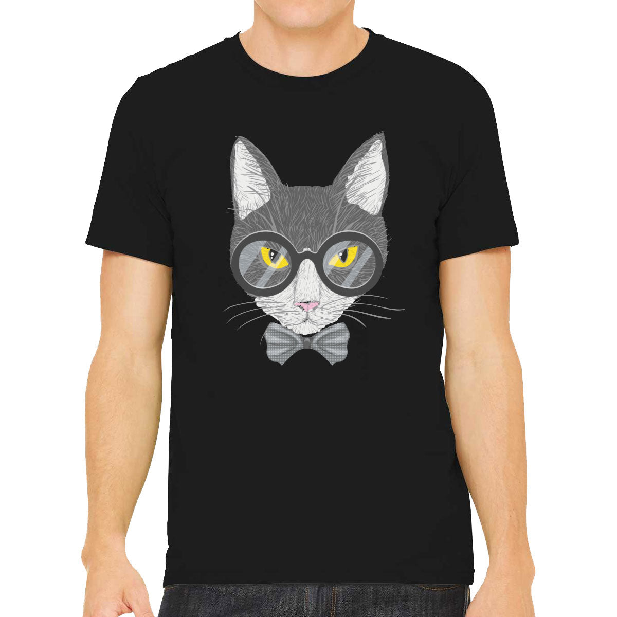 Hipster Cat Men's T-shirt