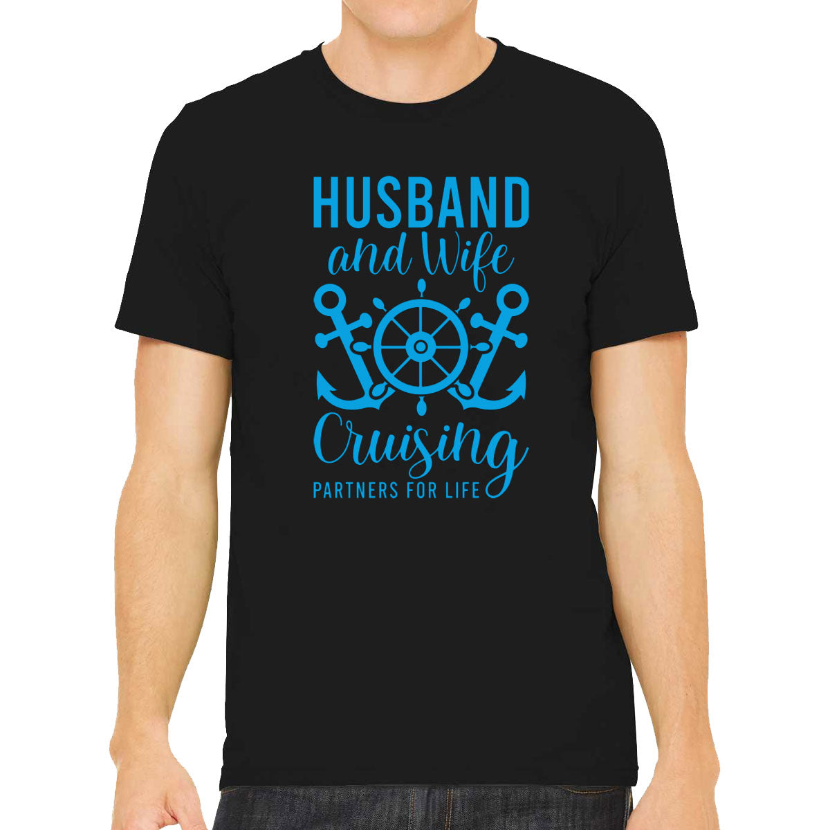 Husband And Wife Cruising Partners For Life Men's T-shirt
