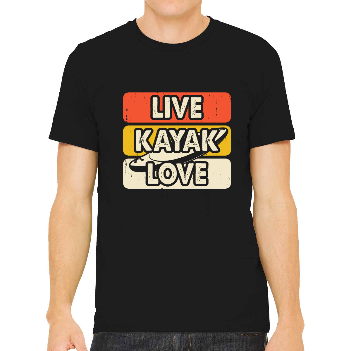 Live Kayak Love Men's T-shirt