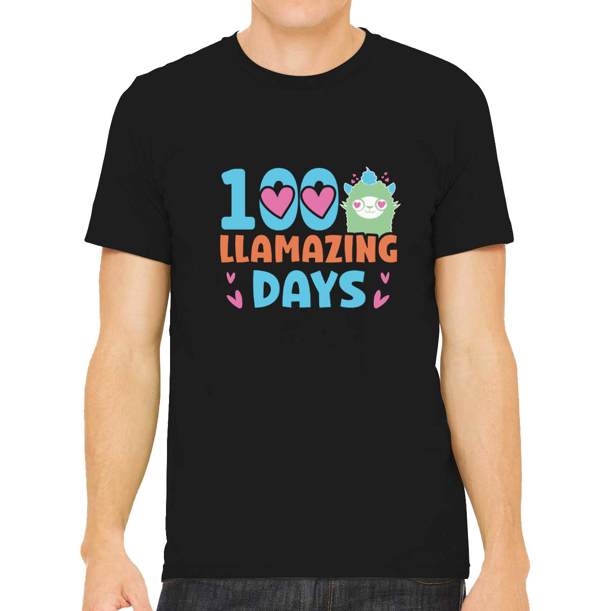 100 Llamazing Day Men's T-shirt