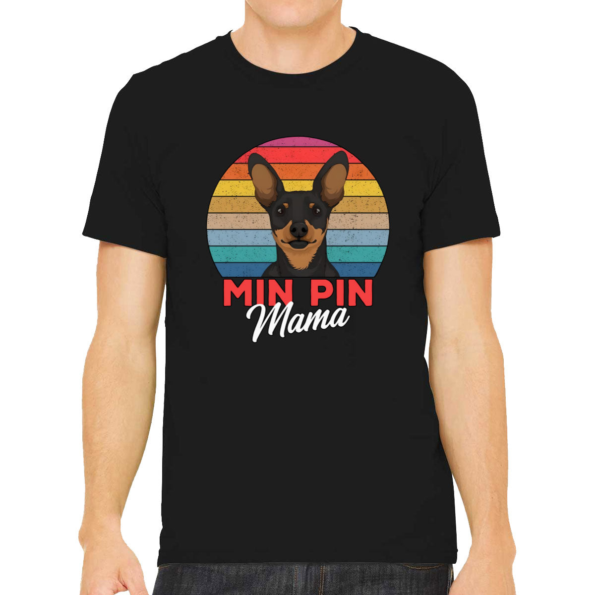 Miniature Pinscher Dog Mama Men's T-shirt