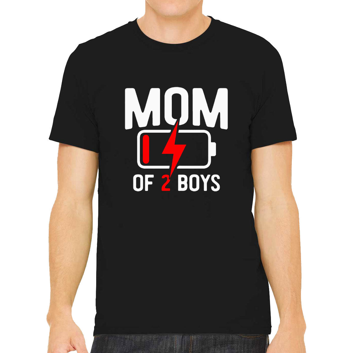 Mom Of 2 Boys Mother's Day Men's T-shirt