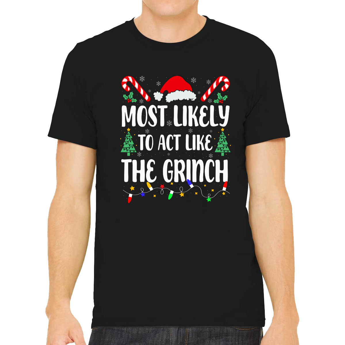 Most Likely To Act Like The Grinch Christmas Men's T-shirt