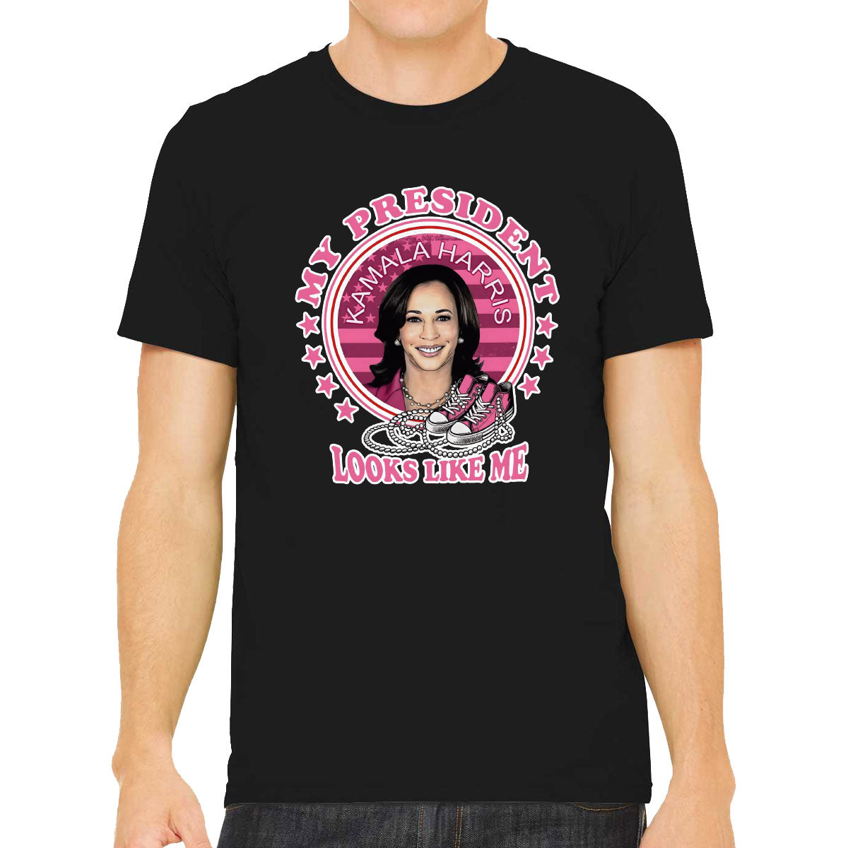 My President Looks Like Me Kamala Harris Presidential Election Men's T-shirt