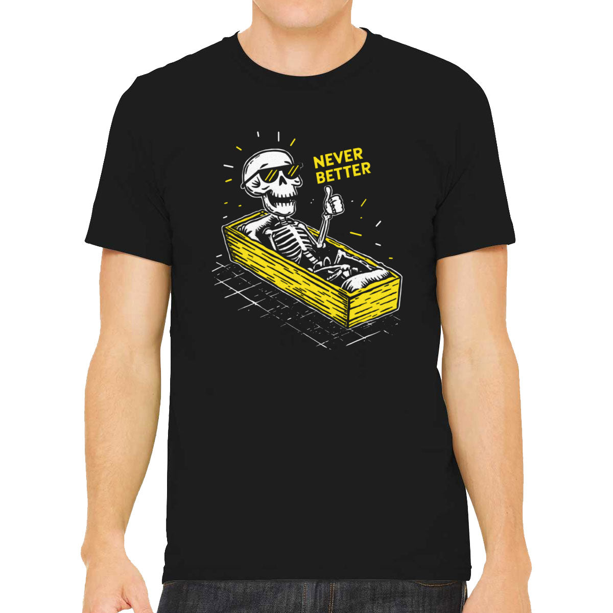 Never Better Skeleton Men's T-shirt