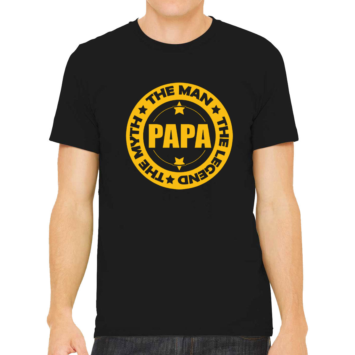 Papa The Myth The Man The Legend  Father's Day Men's T-shirt