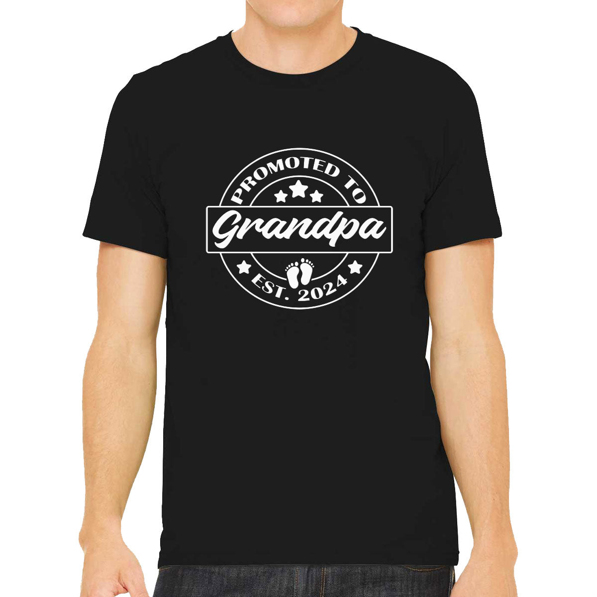 Promoted To Grandpa Father's Day Men's T-shirt