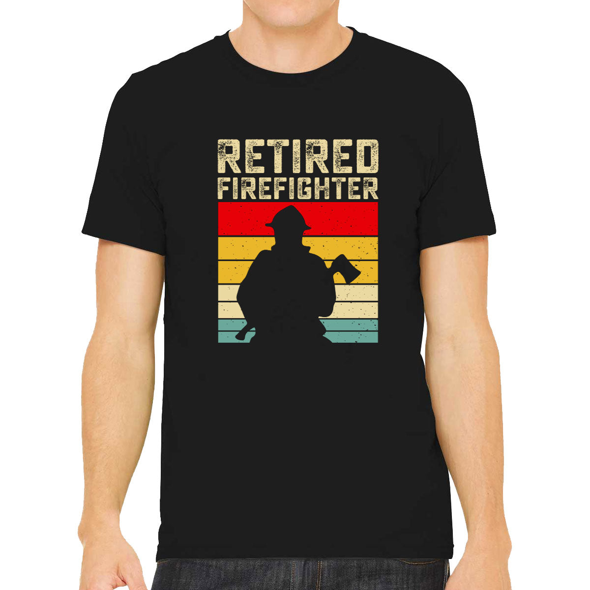 Retro Vintage Retired Firefighter Men's T-shirt