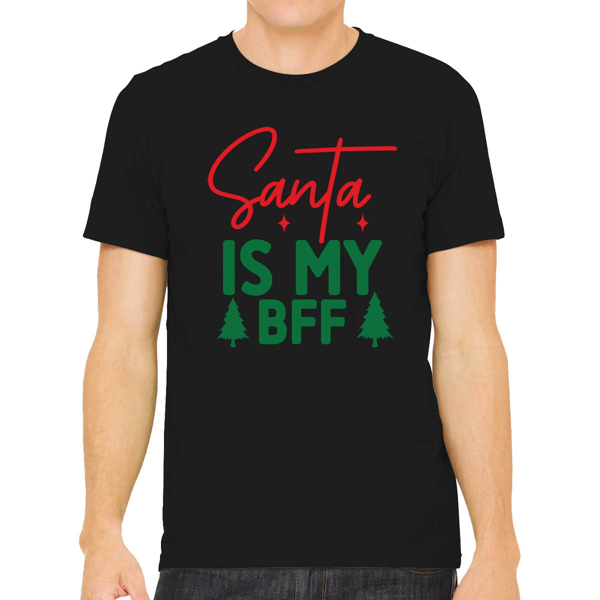 Santa Is My BFF Men's T-shirt