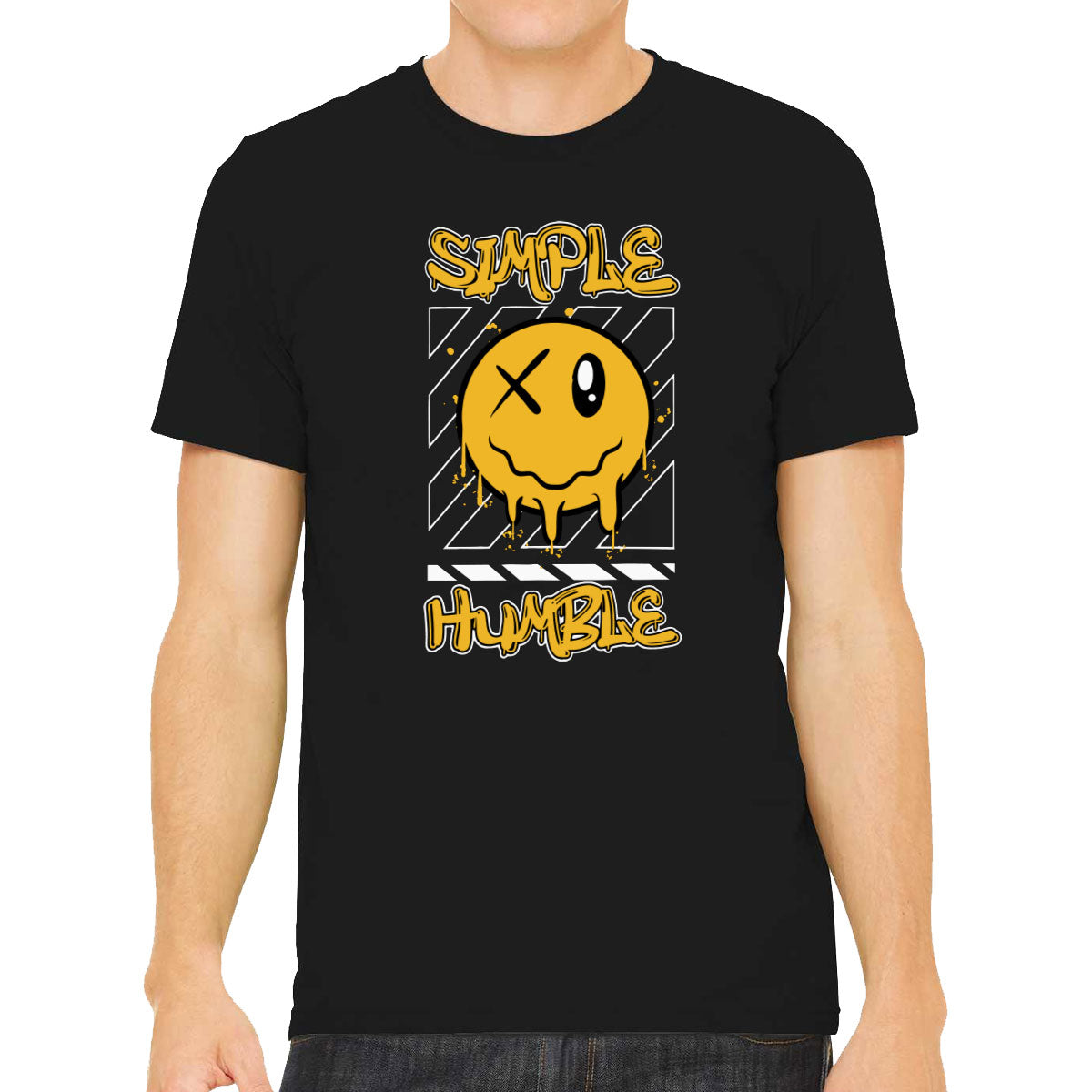 Simple Humble Emoji Face Men's T-shirt