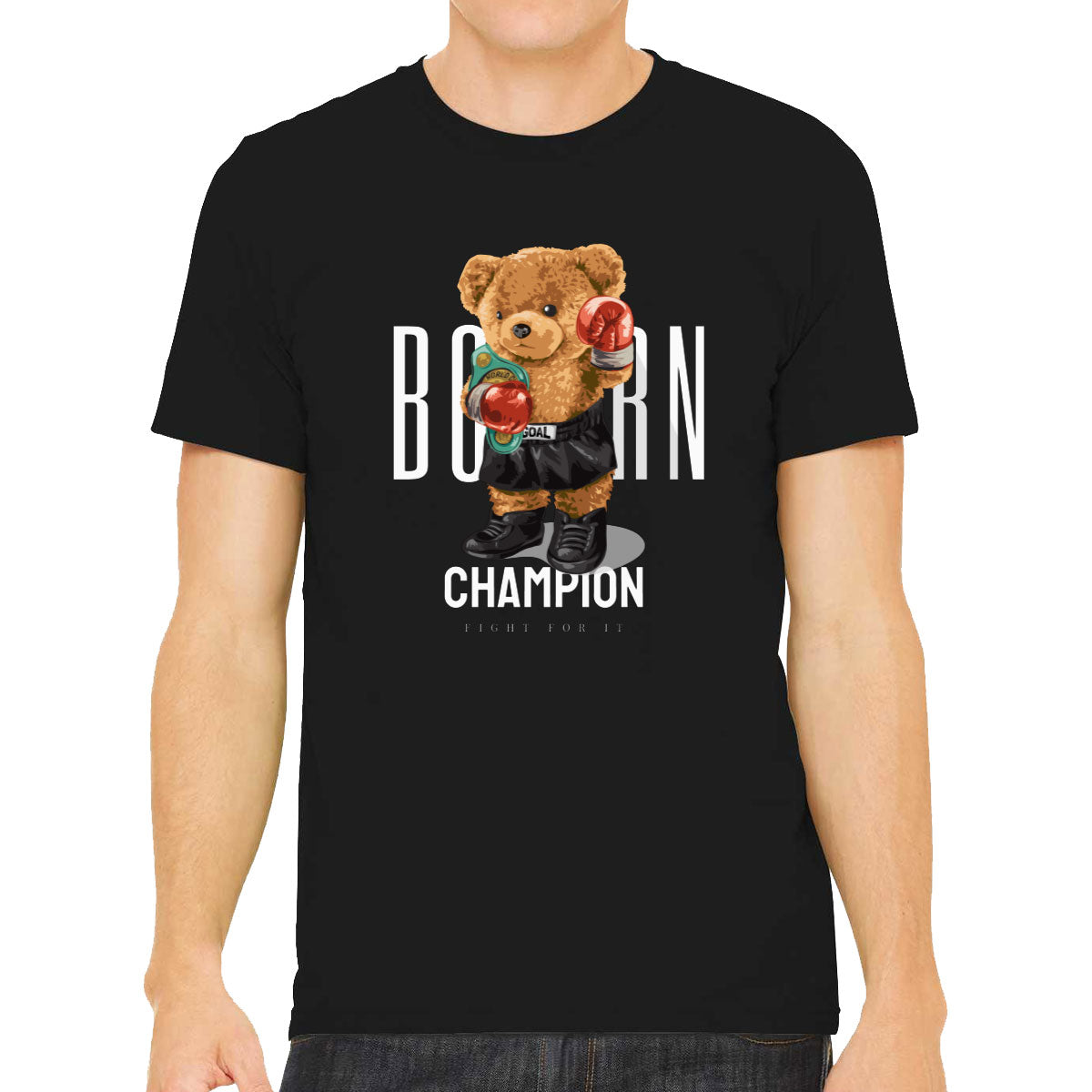 Teddy Bear Champion Boxer Men's T-shirt