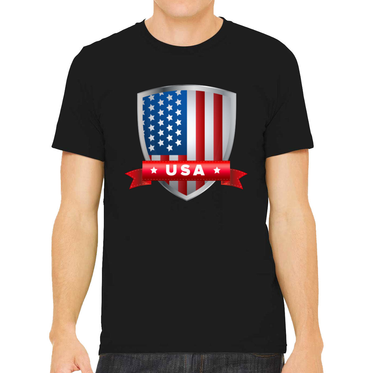 USA Shield Flag Men's T-shirt