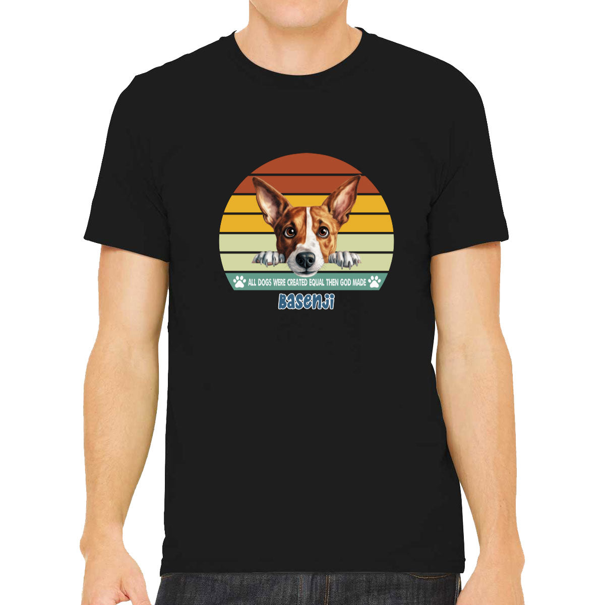 All Dogs Were Created Equal Basenji Men's T-shirt