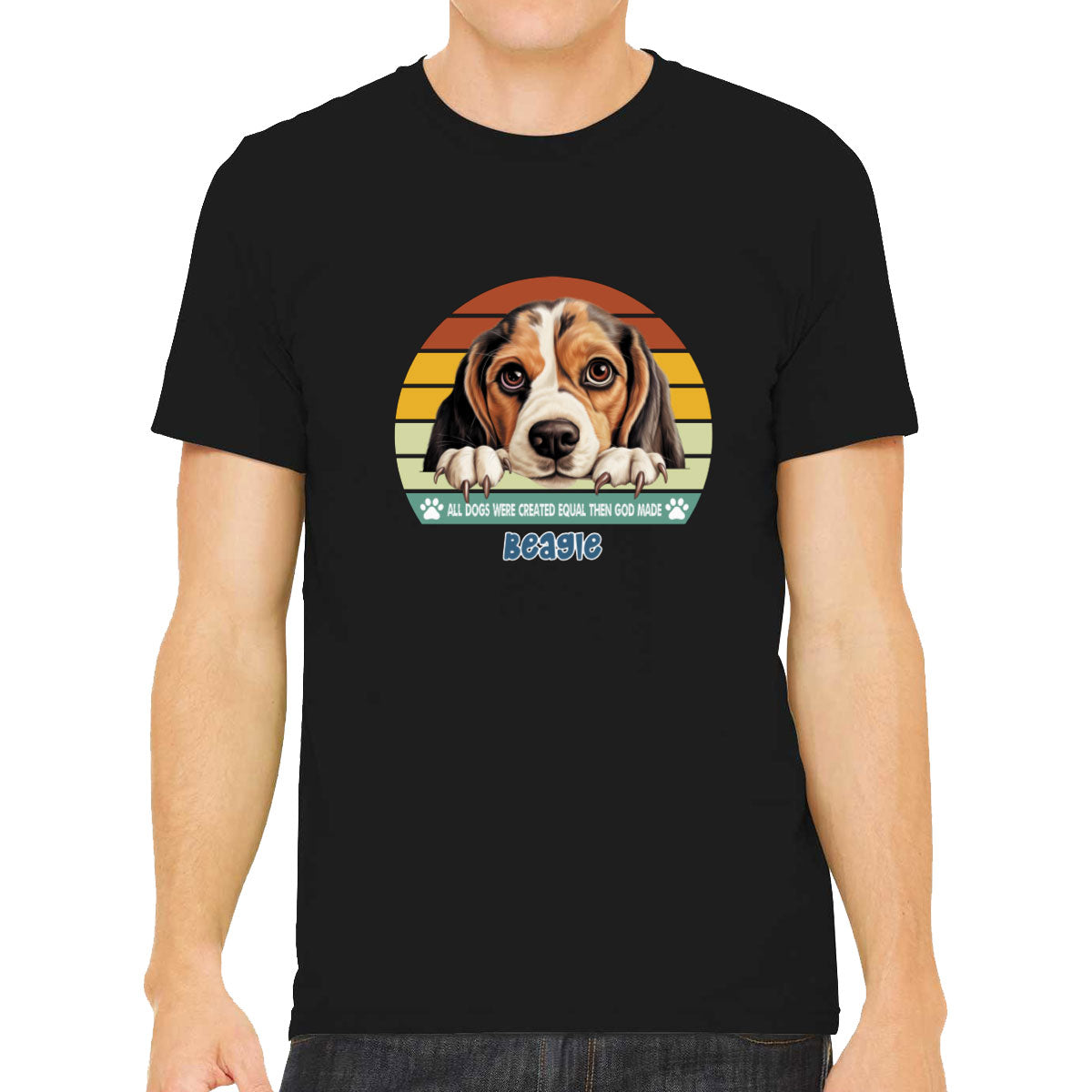 All Dogs Were Created Equal Beagle Men's T-shirt