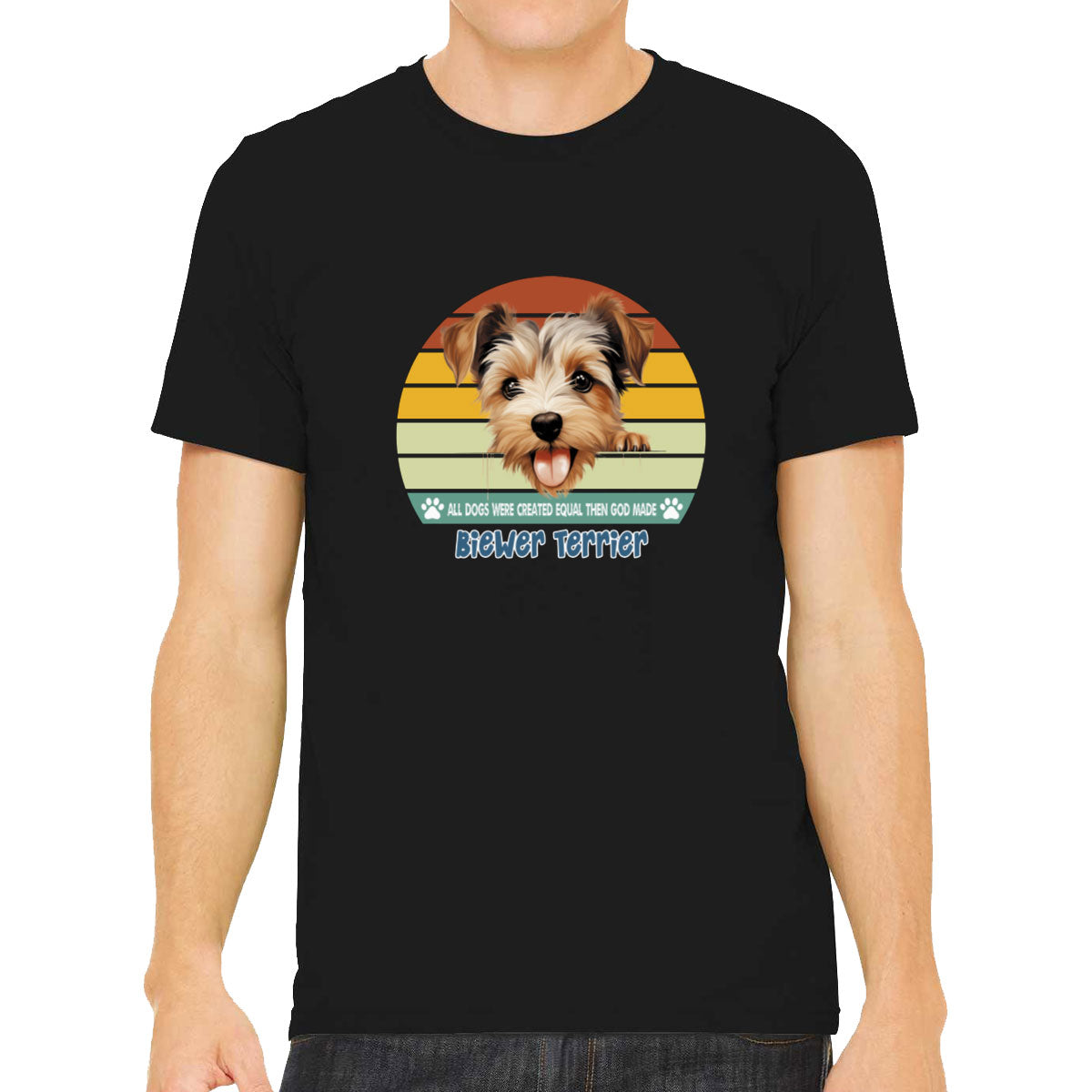 All Dogs Were Created Equal Biewer Terrier Men's T-shirt