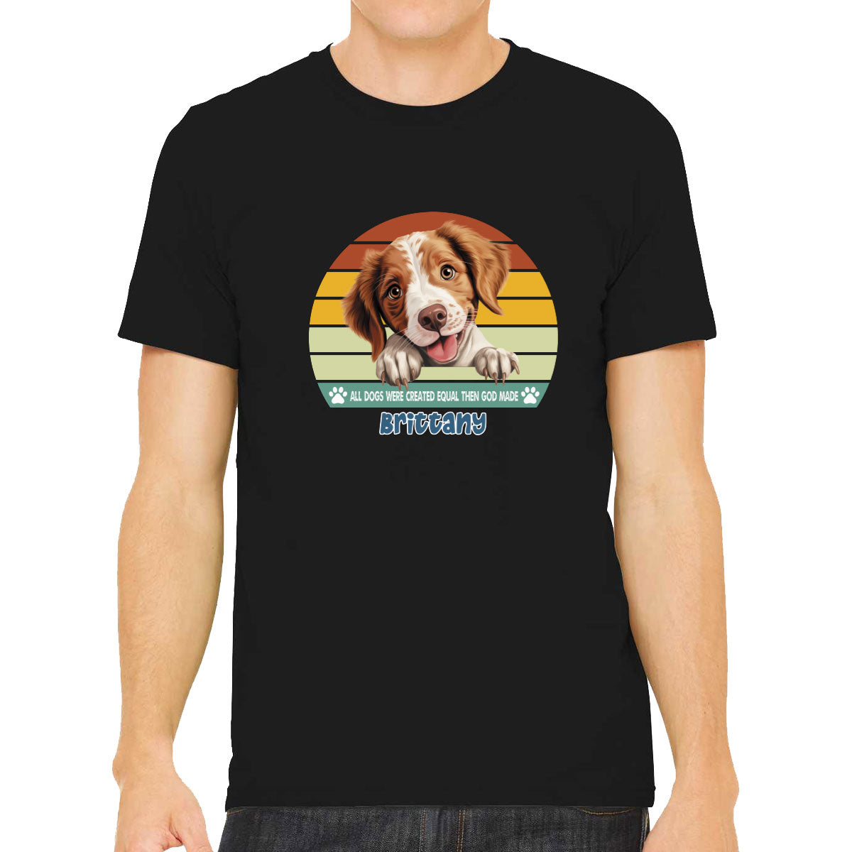 All Dogs Were Created Equal Brittany Men's T-shirt