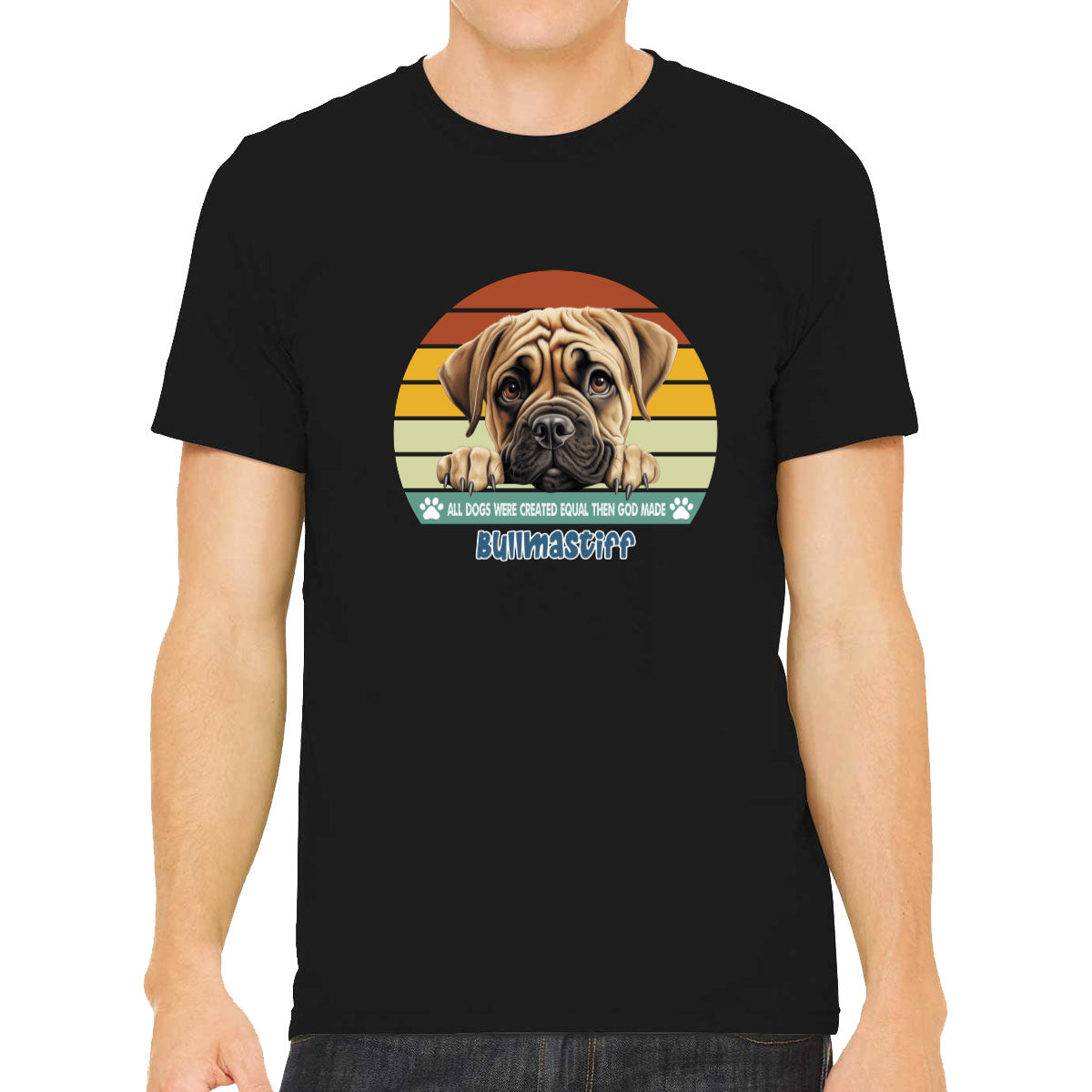 All Dogs Were Created Equal Bullmastiff Men's T-shirt