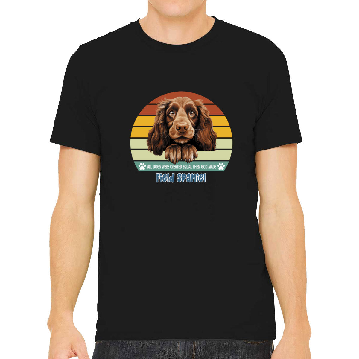 All Dogs Were Created Equal Field Spaniel Men's T-shirt