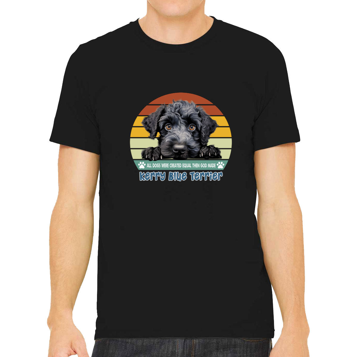 All Dogs Were Created Equal Kerry Blue Terrier Men's T-shirt