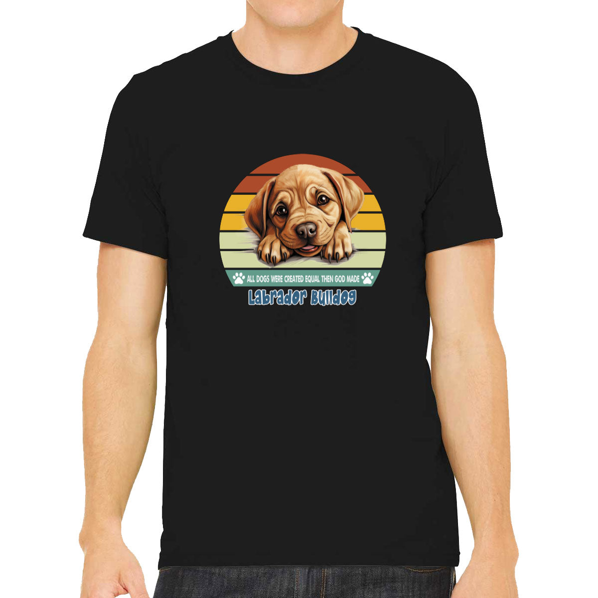 All Dogs Were Created Equal Labrador Bulldog Men's T-shirt