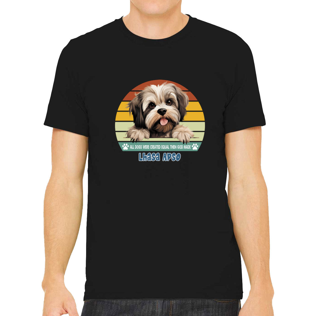 All Dogs Were Created Equal Lhasa Apso Men's T-shirt