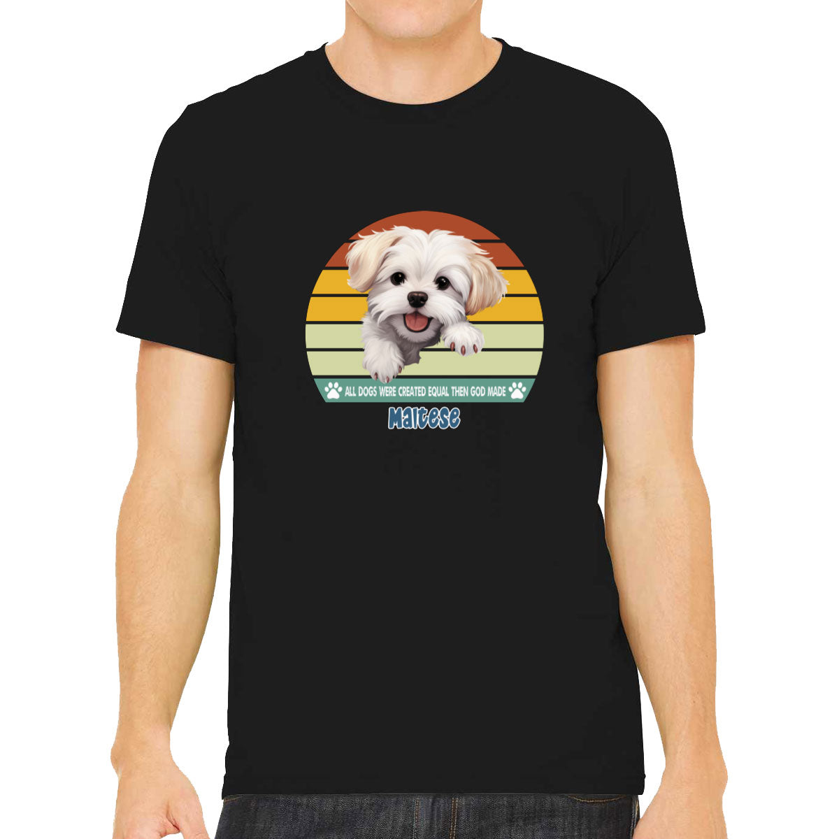 All Dogs Were Created Equal Maltese Men's T-shirt