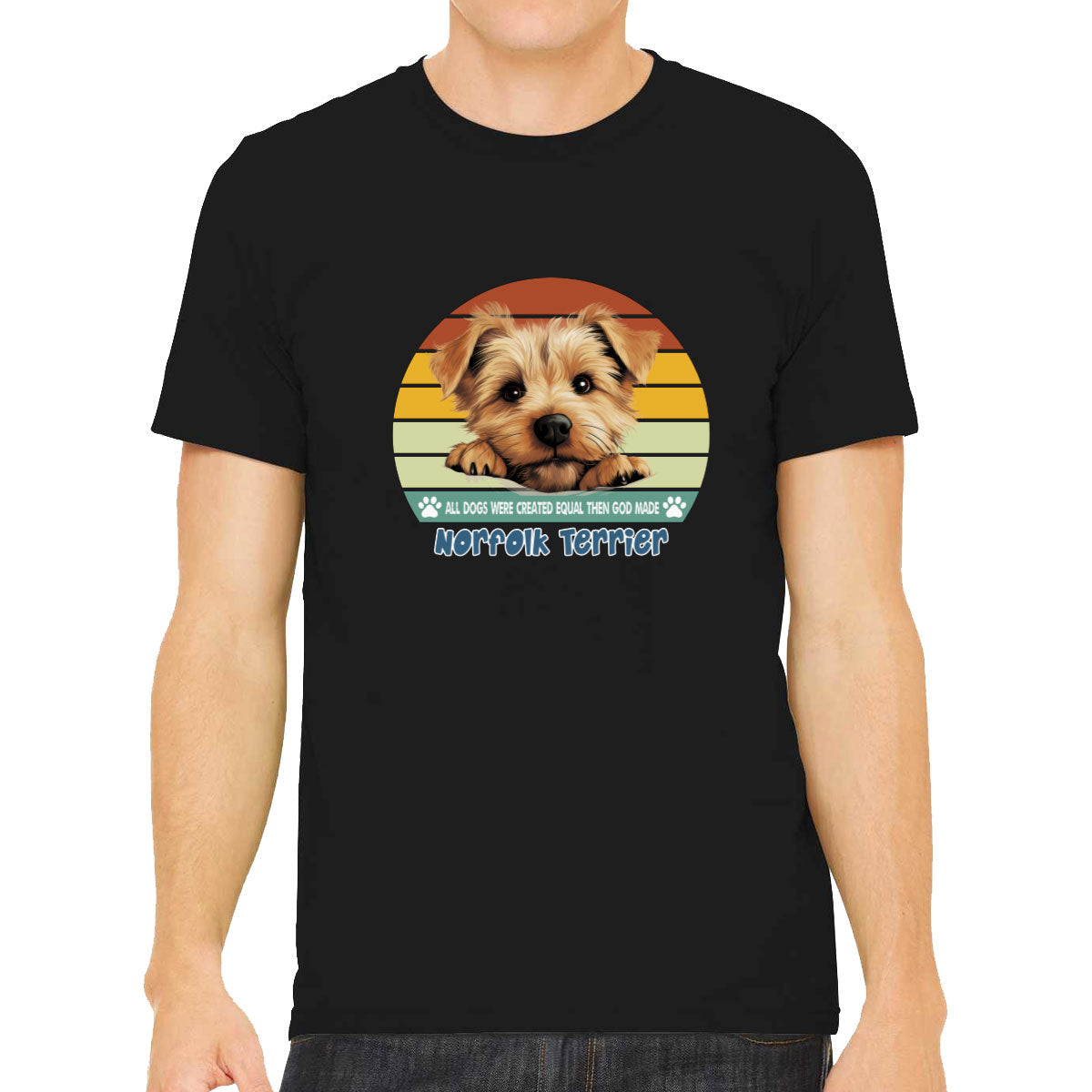 All Dogs Were Created Equal Norfolk Terrier Men's T-shirt