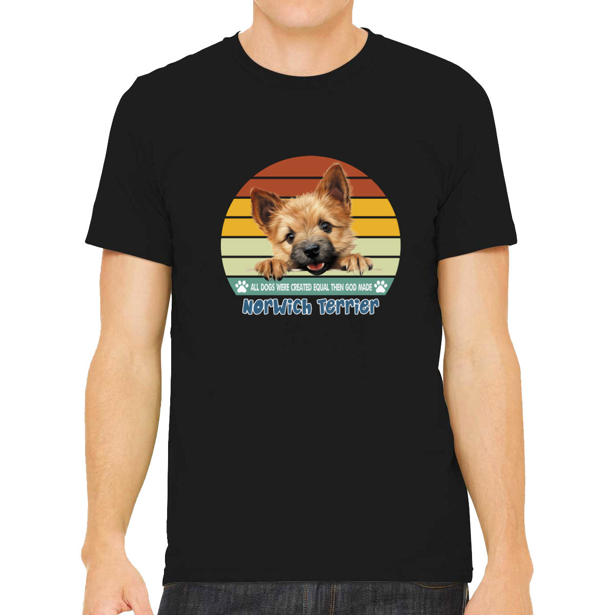 All Dogs Were Created Equal Norwich Terrier Men's T-shirt