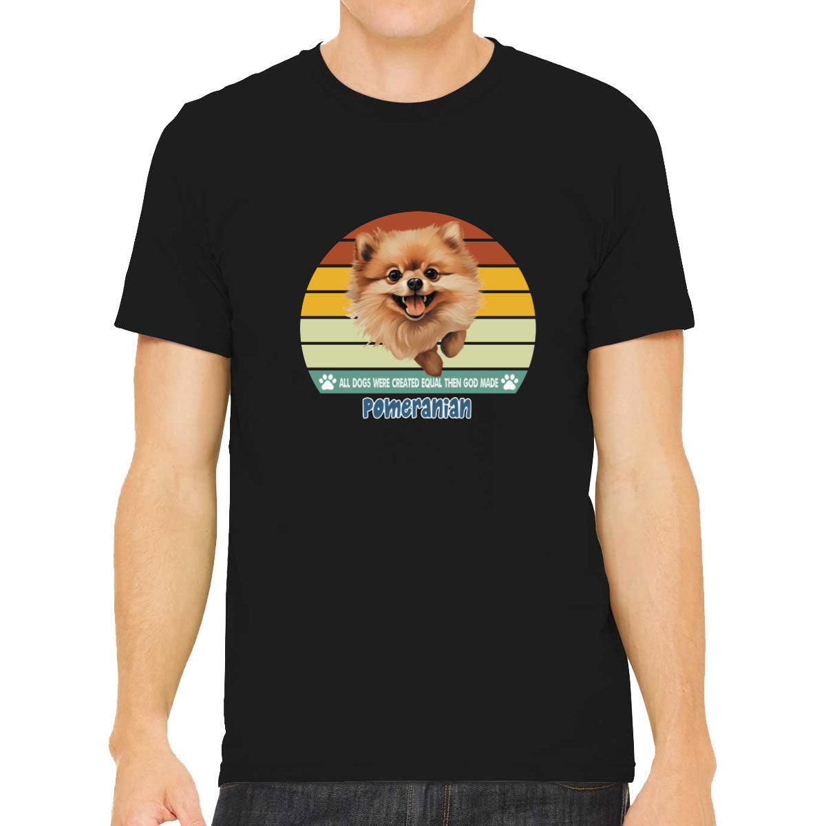 All Dogs Were Created Equal Pomeranian Men's T-shirt