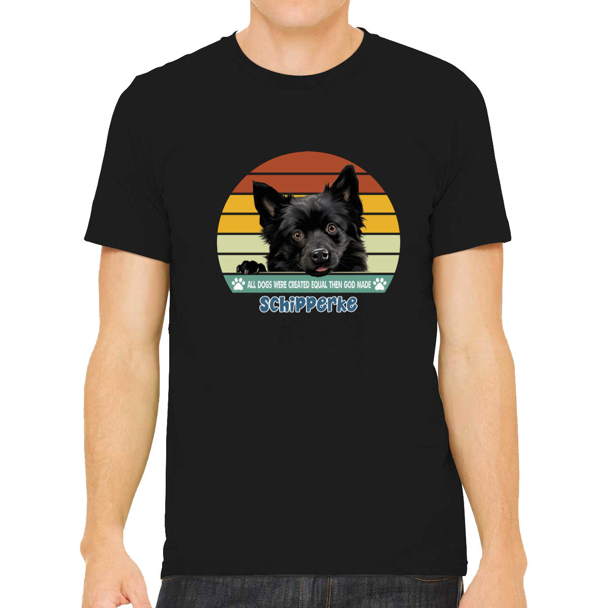 All Dogs Were Created Equal Schipperke Men's T-shirt