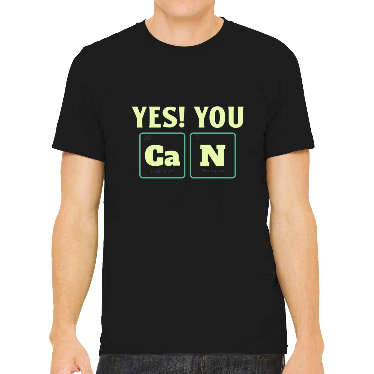 Yes You Can Funny Periodic Table Men's T-shirt