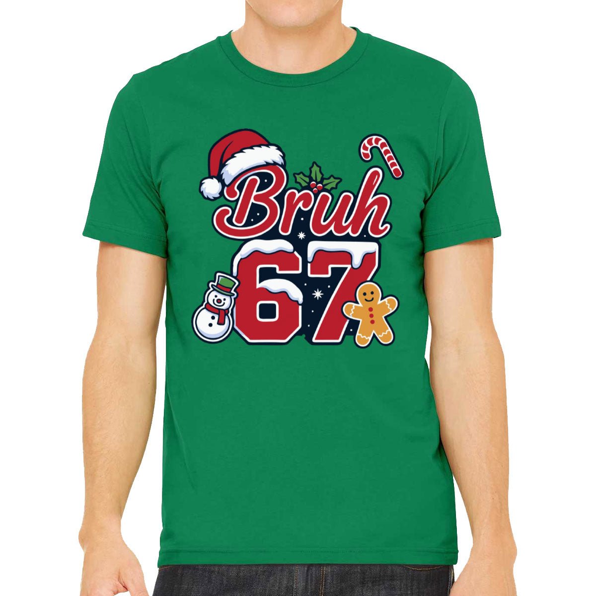 67 Sixty Seven Bruh Christmas Men's T-shirt