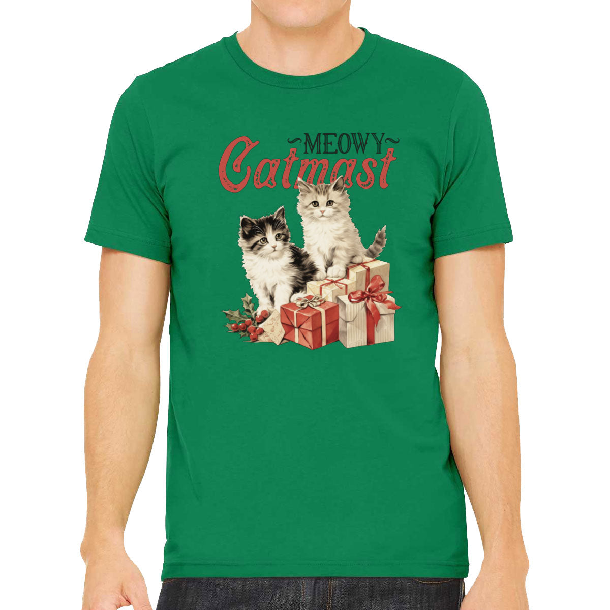 Meowy Catmast Christmas Men's T-shirt