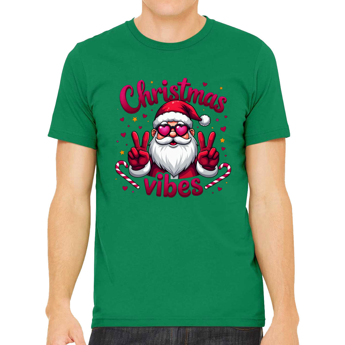 Santa Christmas Vibes Men's T-shirt
