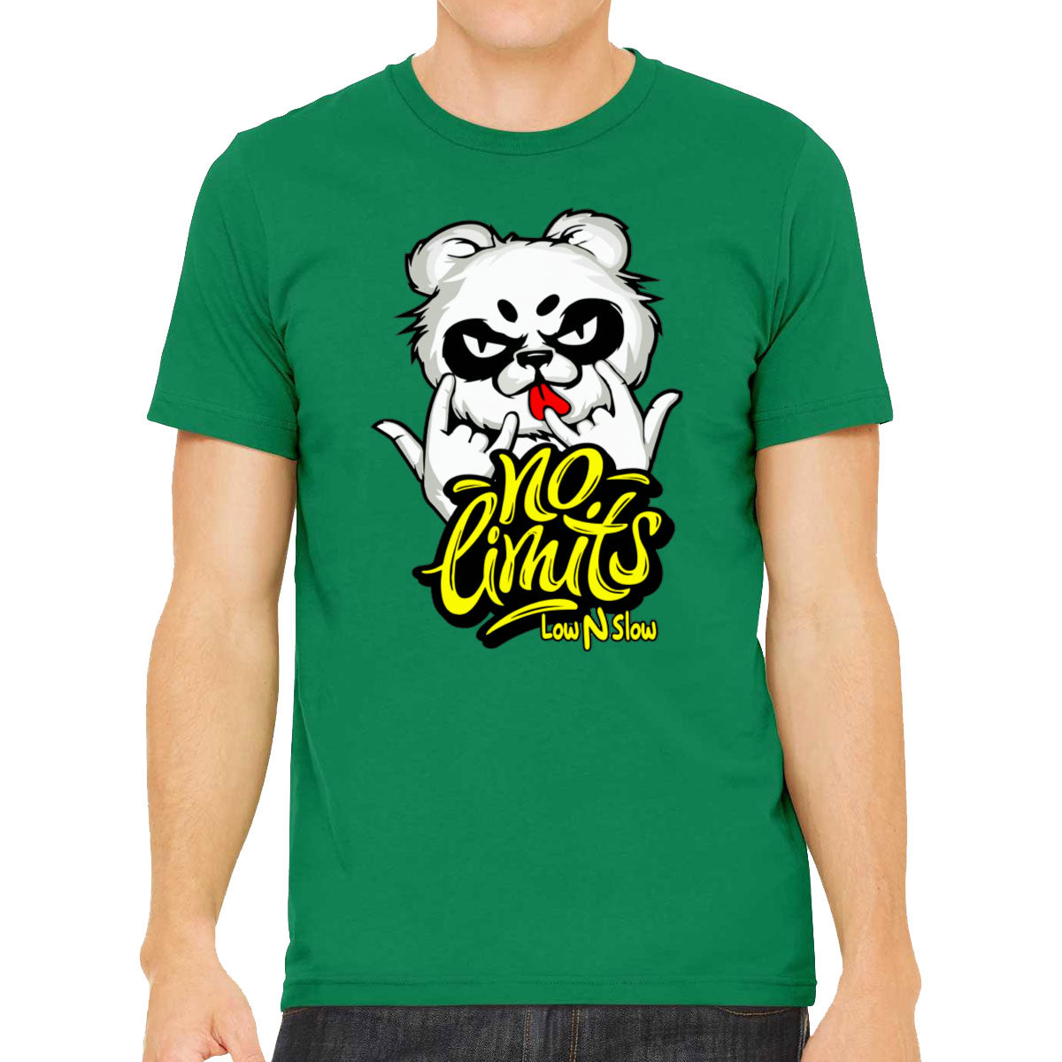 Cool Dude Panda No Limits Men's T-shirt