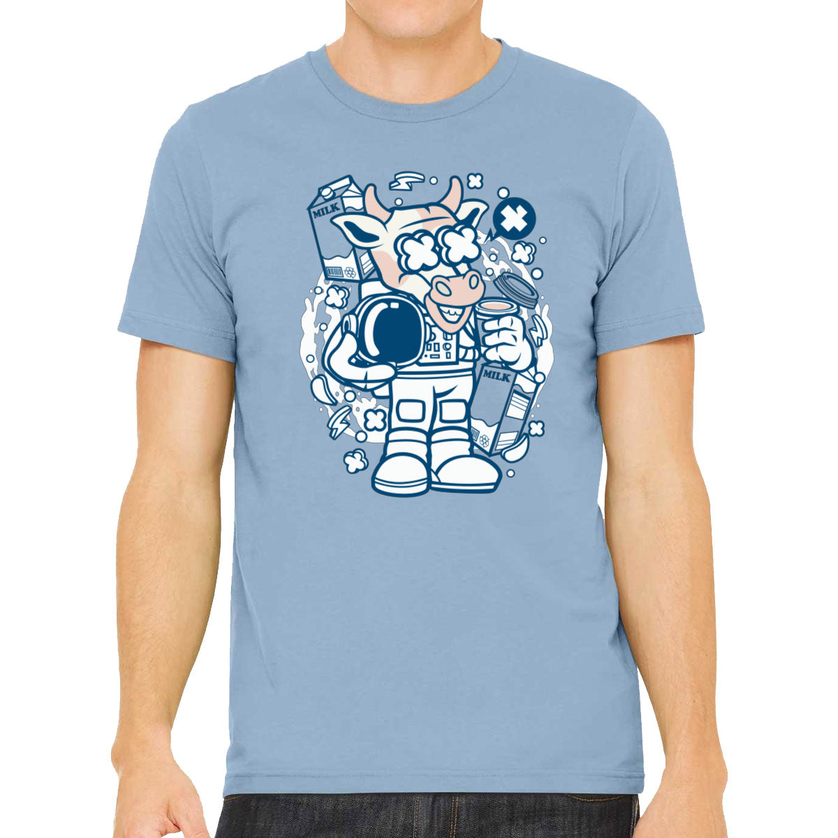 Astronaut Cow Men's T-shirt