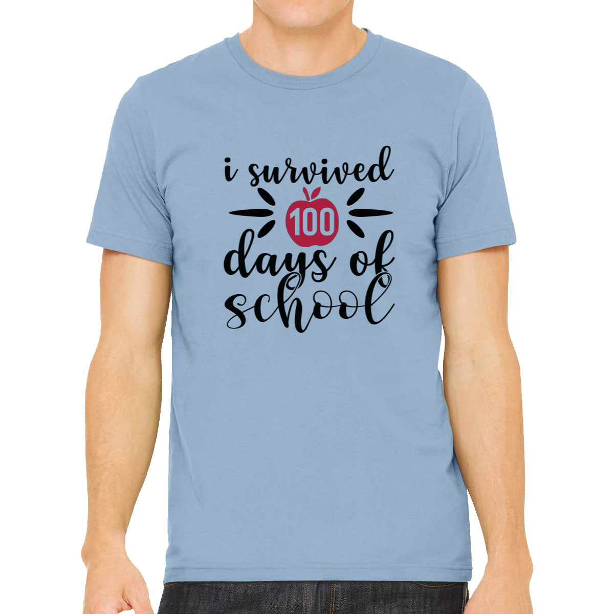 I Survived 100 Days Of School Teacher Men's T-shirt