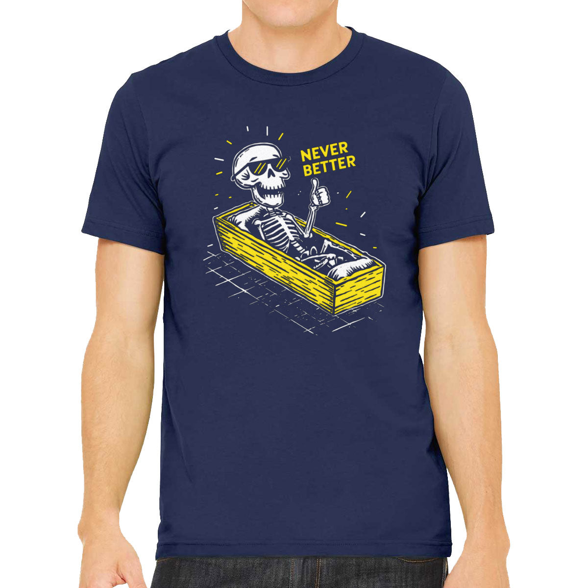 Never Better Skeleton Men's T-shirt