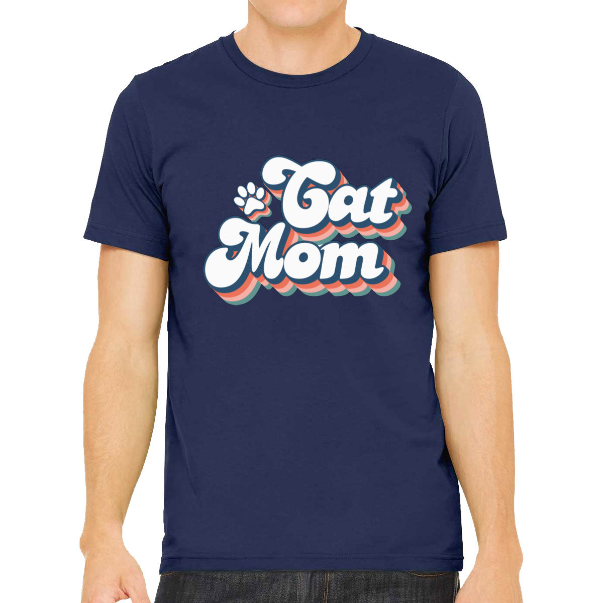 Retro Cat Mom Men's T-shirt