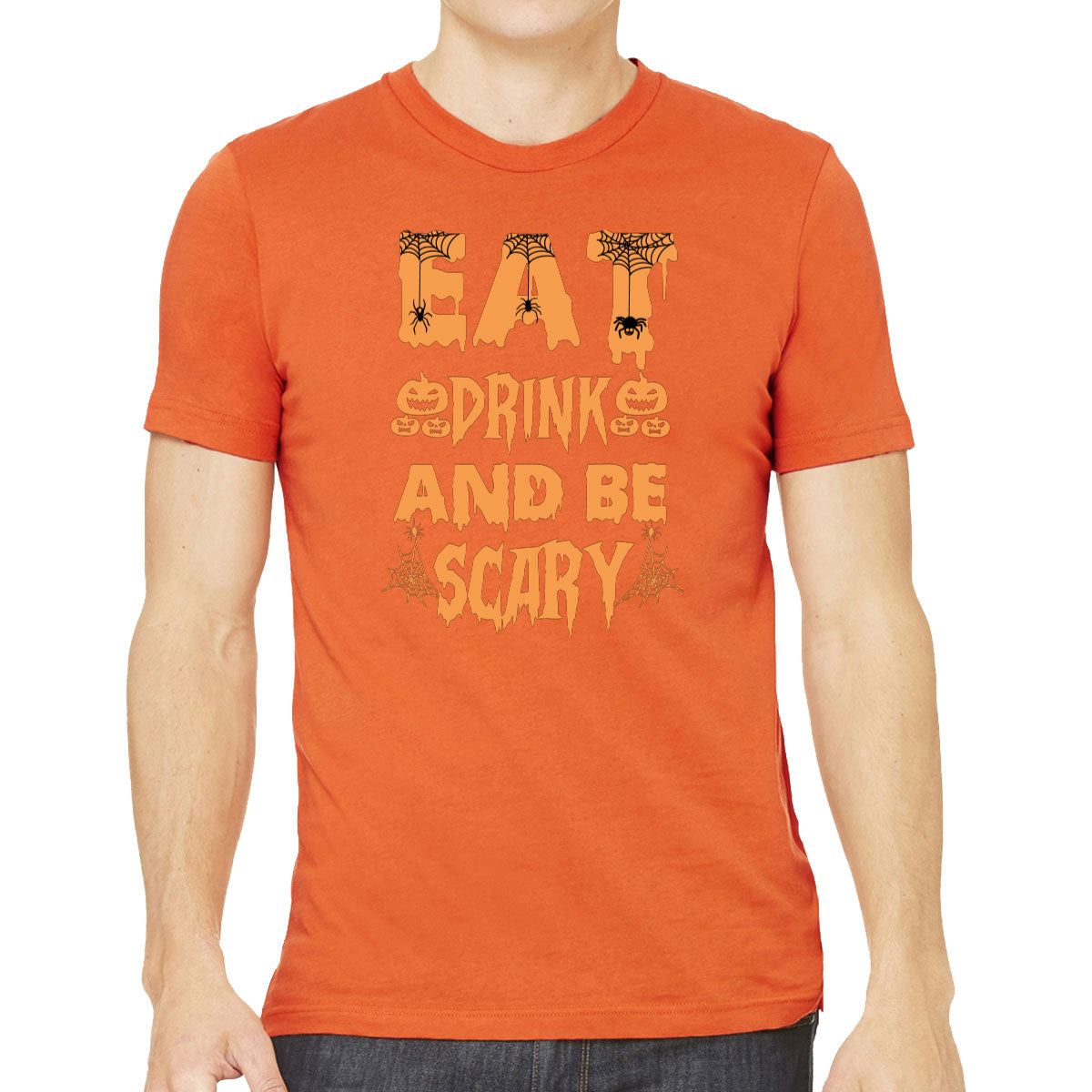 Eat Drink And Be Scary Halloween Men's T-shirt