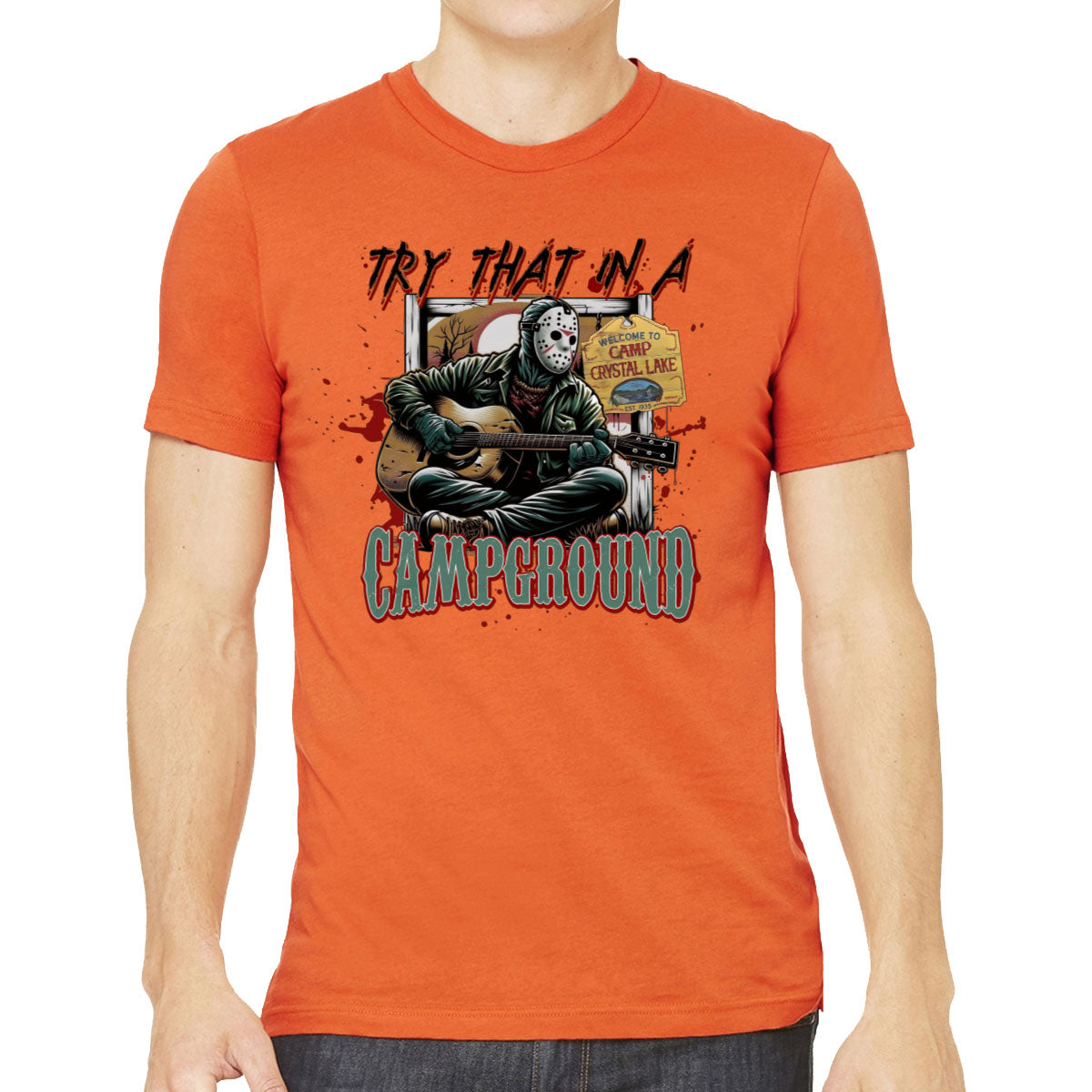 Try That In A Campground Jason Halloween Men's T-shirt