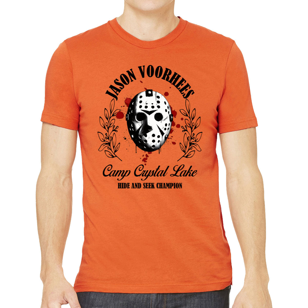 Jason Camp Crystal Lake Hide And Seek Champion Halloween Men's T-shirt