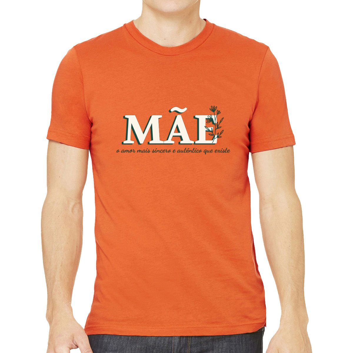 Mãe Mother In Portuguese Men's T-shirt