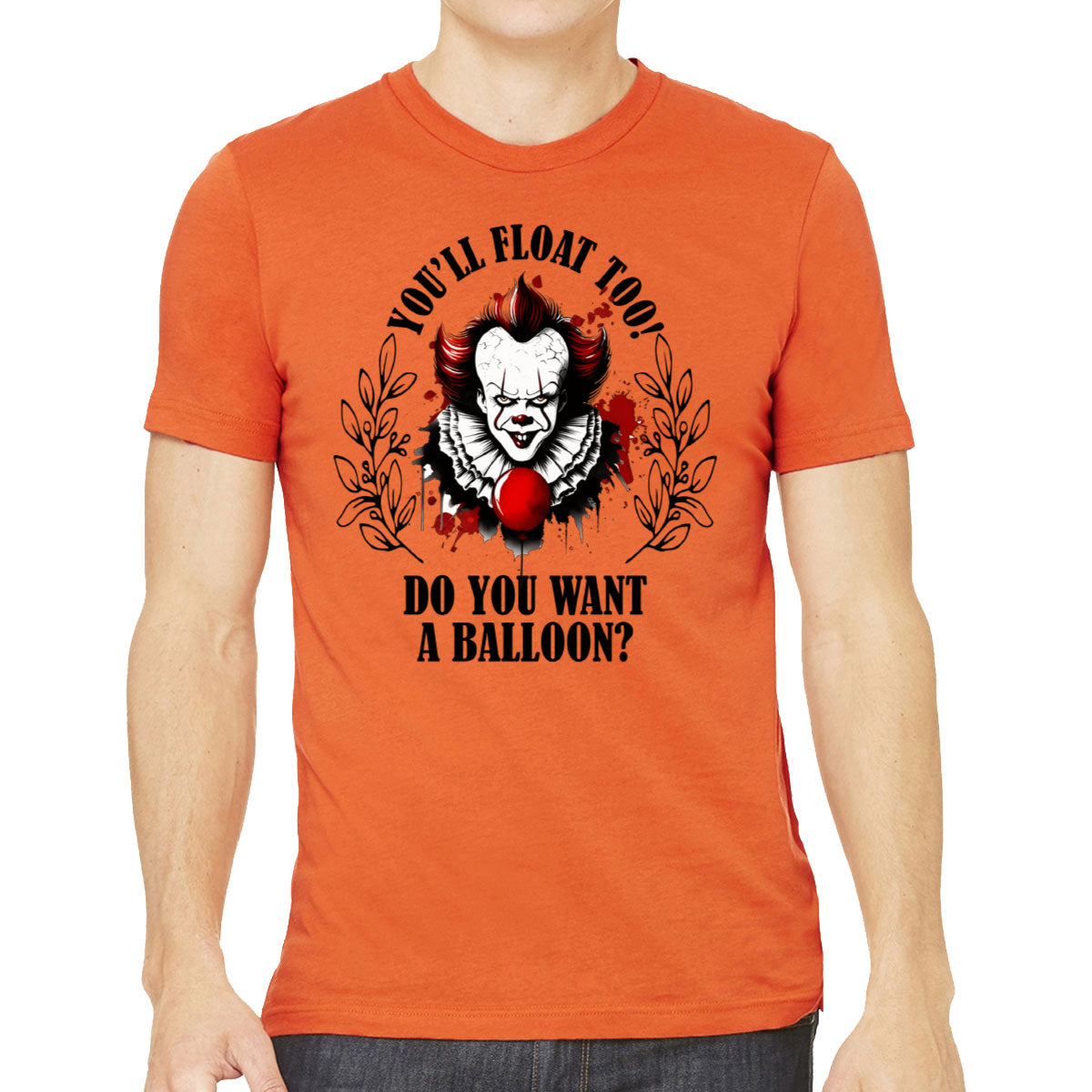 Pennywise You'll Float Too Do You Want A Balloon? Halloween Men's T-shirt