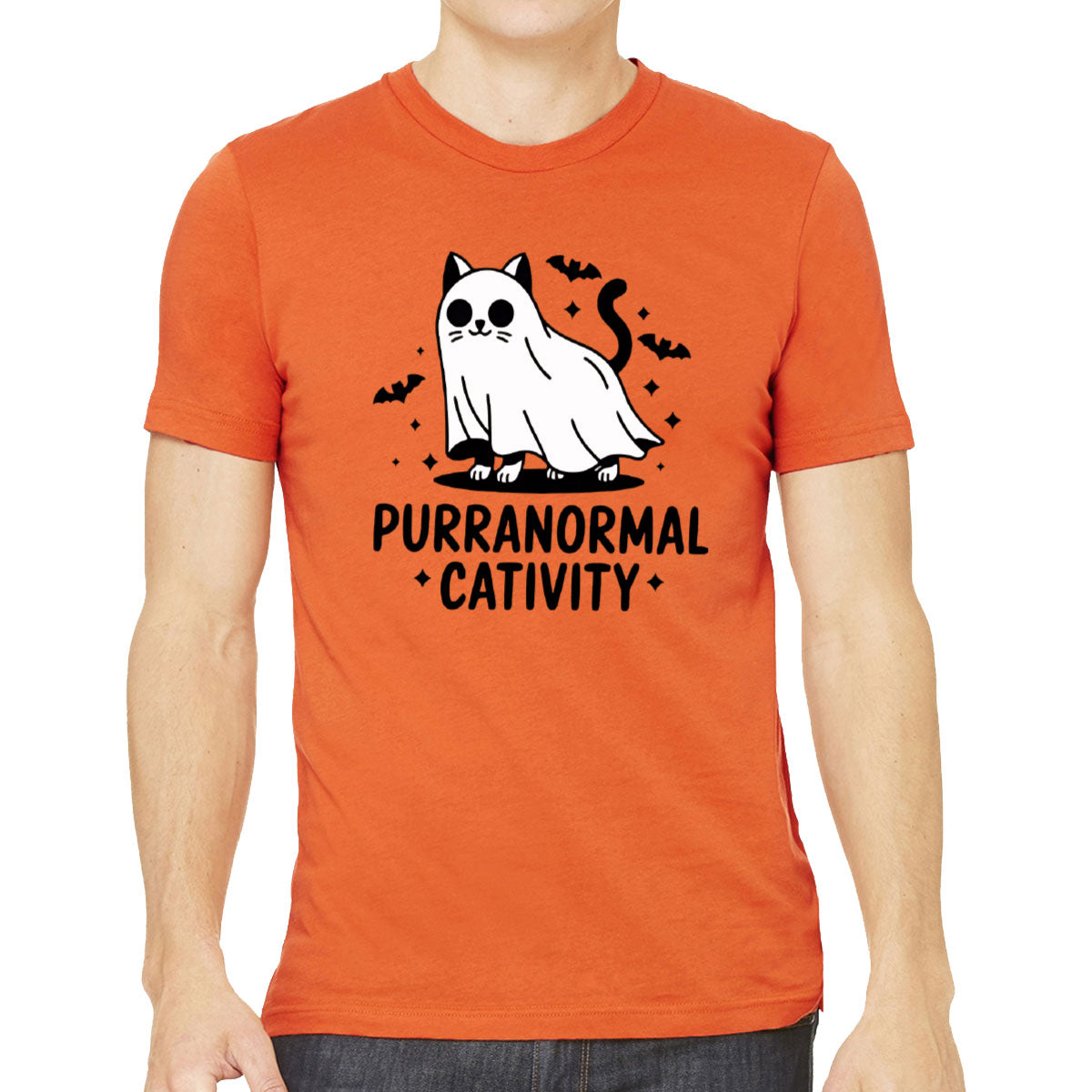 Purranormal Cativity Halloween Men's T-shirt