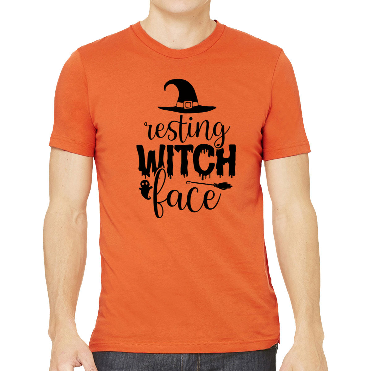 Resting Witch Face Halloween Men's T-shirt