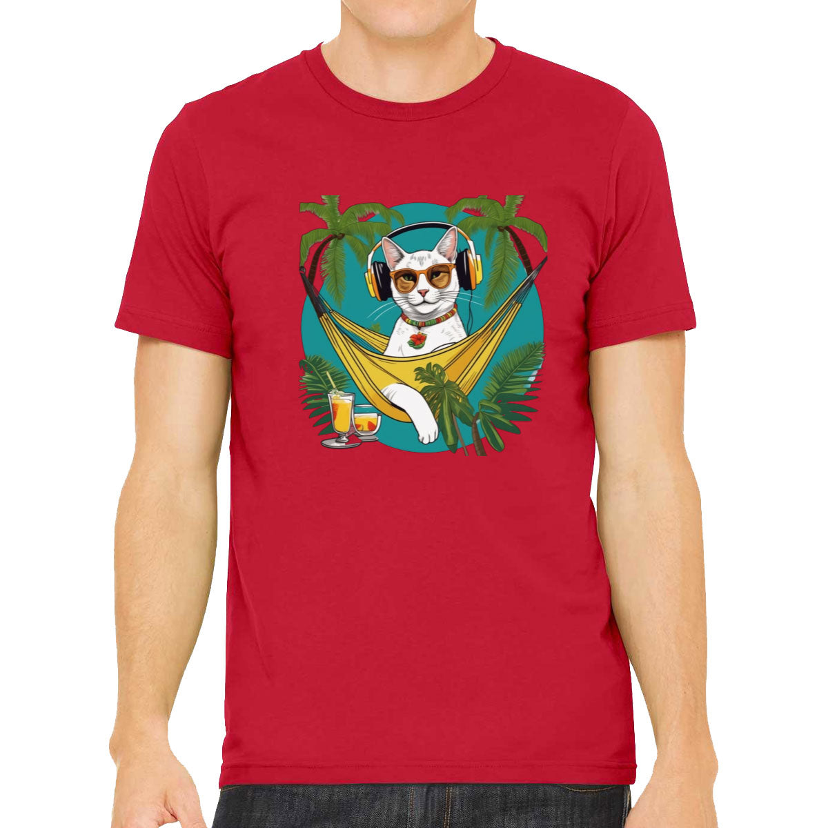 Cat On Vacation Men's T-shirt