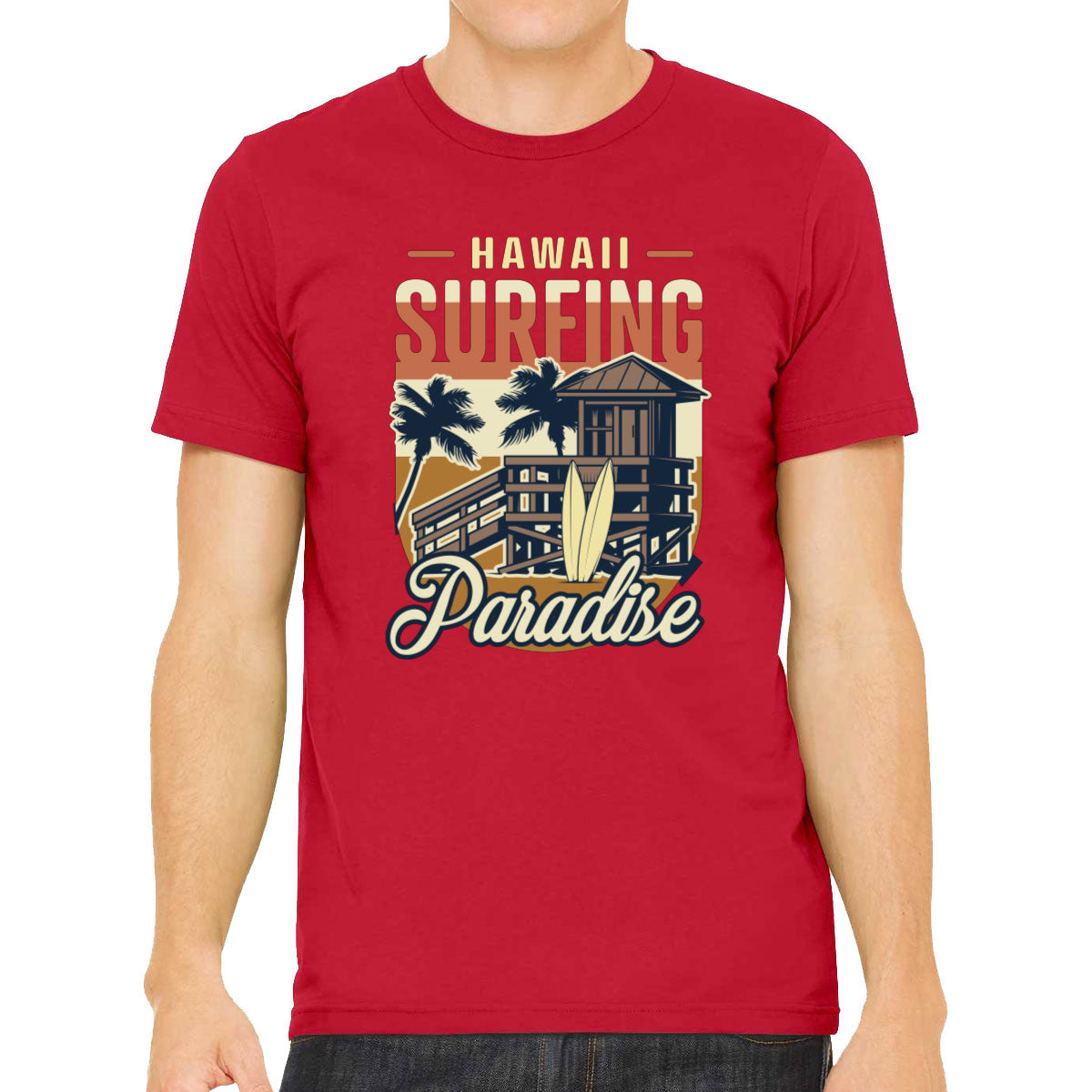 Hawaii Surfing Paradise Men's T-shirt