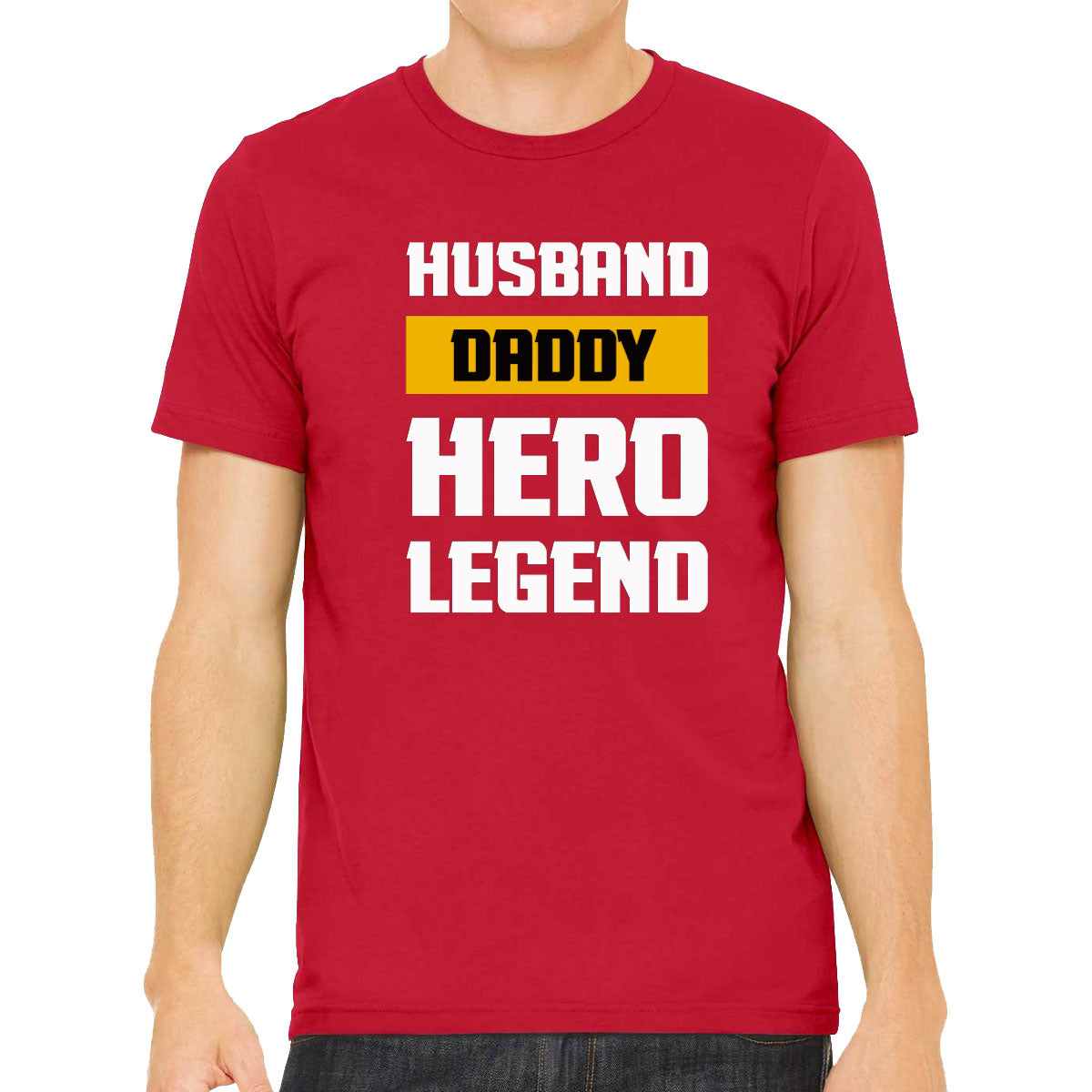 Husband Daddy Hero Legend Father's Day Men's T-shirt