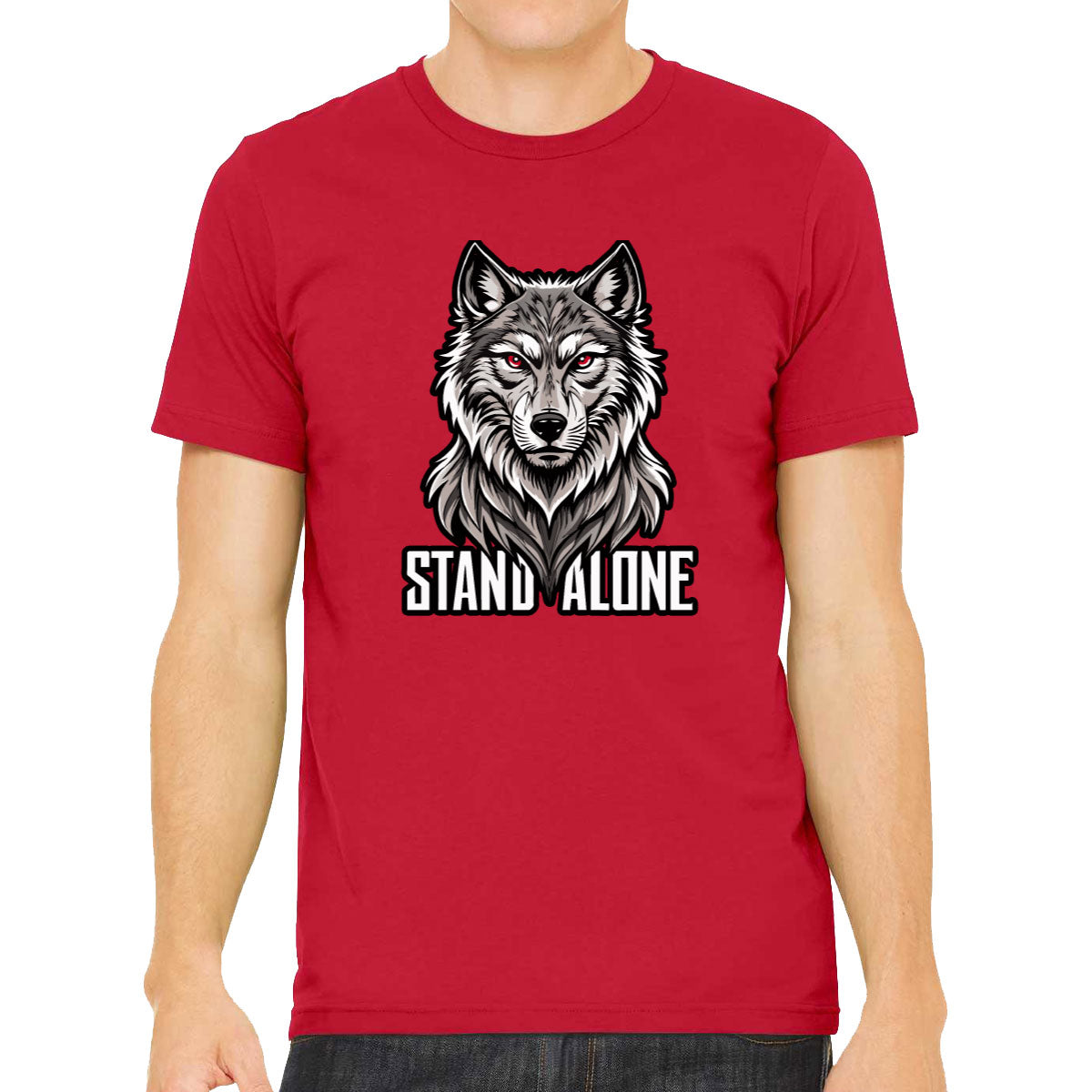 Stand Alone Wolf Men's T-shirt